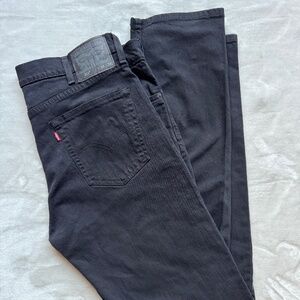 Levis 511 Jeans Slim Fit Black Stretch Denim Mens 38x34